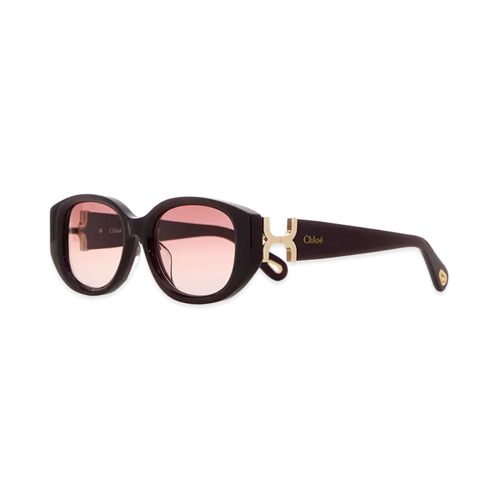Chloe Women's Acetate Sunglasses "Burgundy"