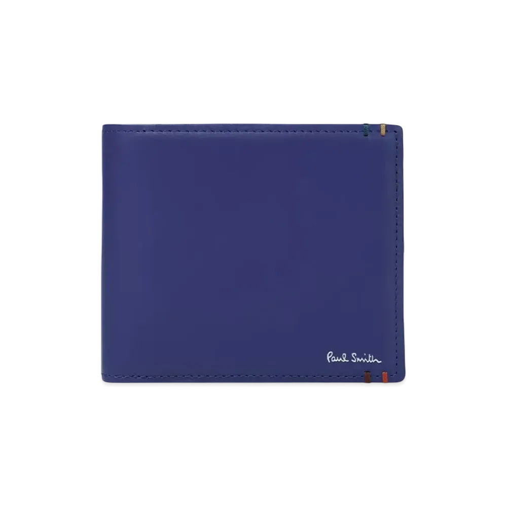 Paul Smith Highlight Stitch Bifold Wallet "Blue"