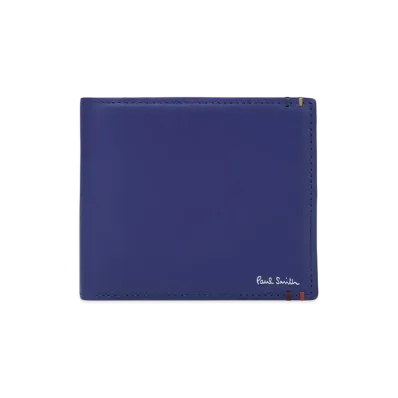 Paul Smith Highlight Stitch Bifold Wallet "Blue"