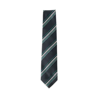 BEAMS Silk Striped Tie "Navy"