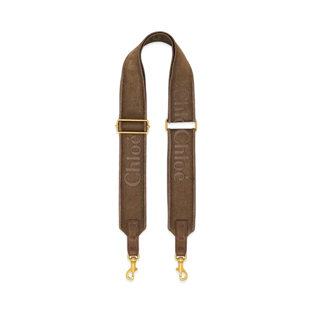 Chloe Adjustable Strap In Canvas "Dark Nut"