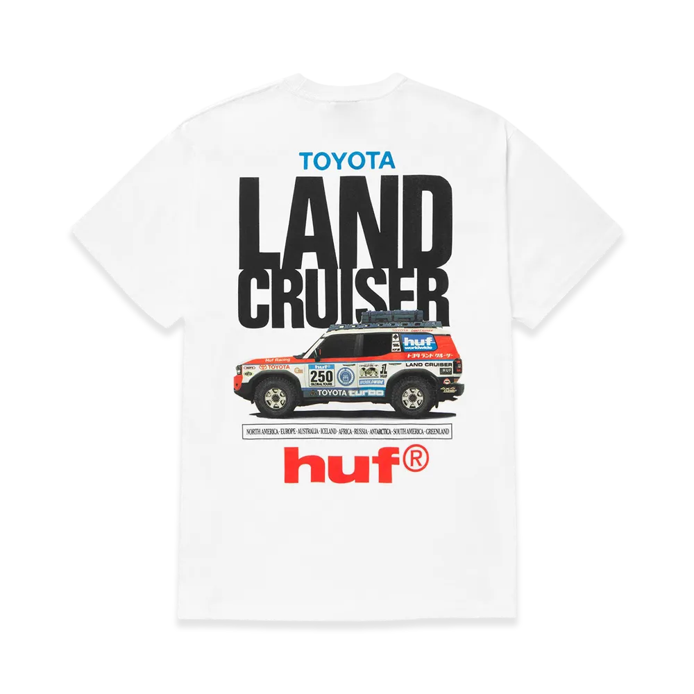 HUF x TOYOTA Land Cruiser Rally Tee "White"
