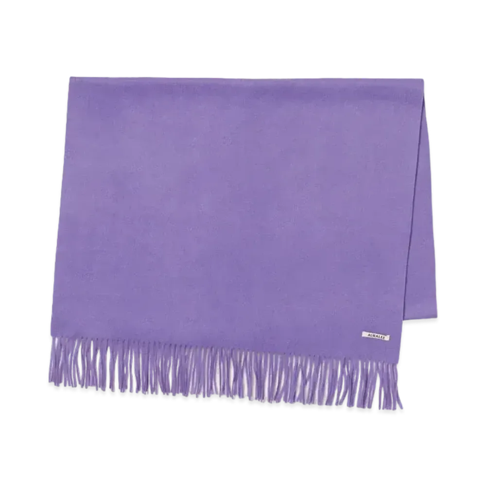 AURALEE Baby Cashmere Wide Stole "Purple"
