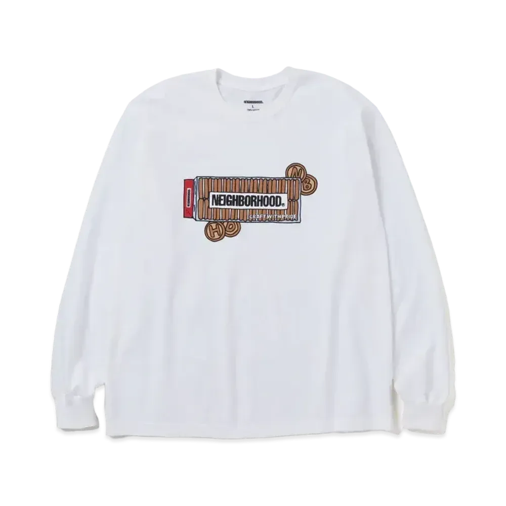 NEIGHBORHOOD NH . Tee LS-19 "White"