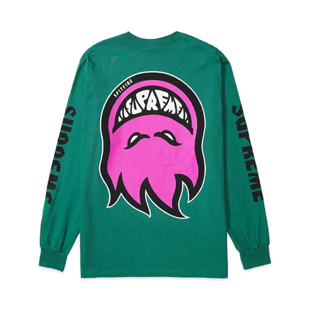 Supreme x Spitfire L/S Tee "Light Pine"