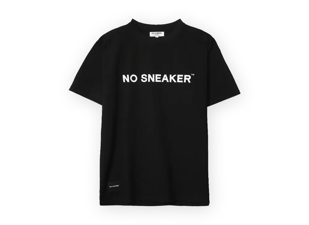 NO COFFEE \ NO SNEAKER T-SHIRT "BLACK"