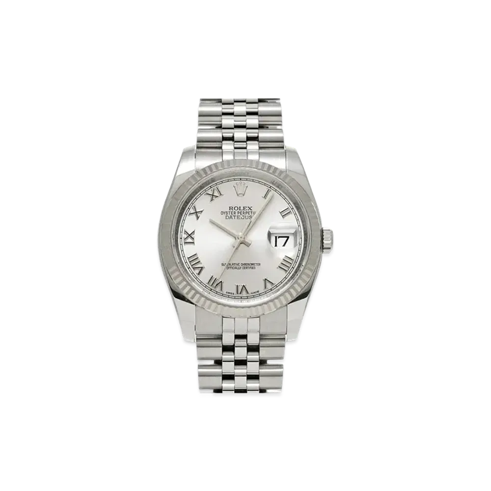 ROLEX Datejust "Silver Roman/Stainless Steel/White Gold"