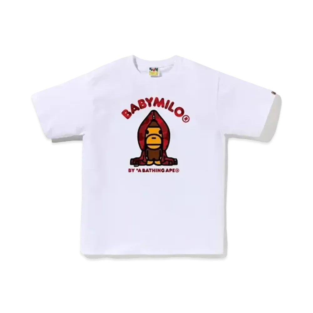 A BATHING APE Baby Milo Tee "White"