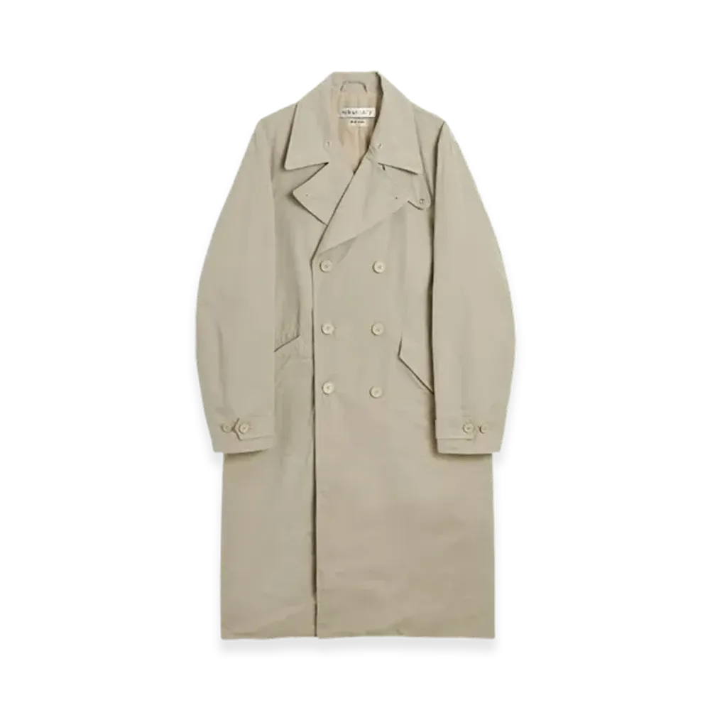 OUR LEGACY Women's Long DB Buta Coat Neo Nylon "Sand Wax"