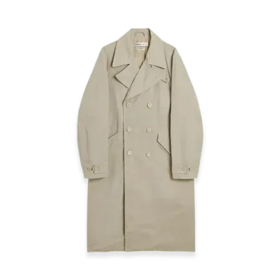 OUR LEGACY Women's Long DB Buta Coat Neo Nylon "Sand Wax"