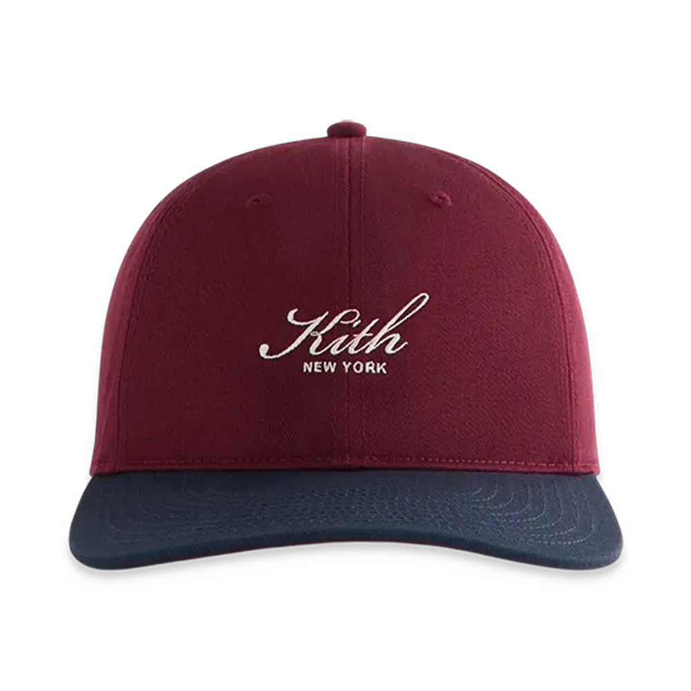 Kith Women's Two-Tone Twill Kith Script Classic Cap "Magma"