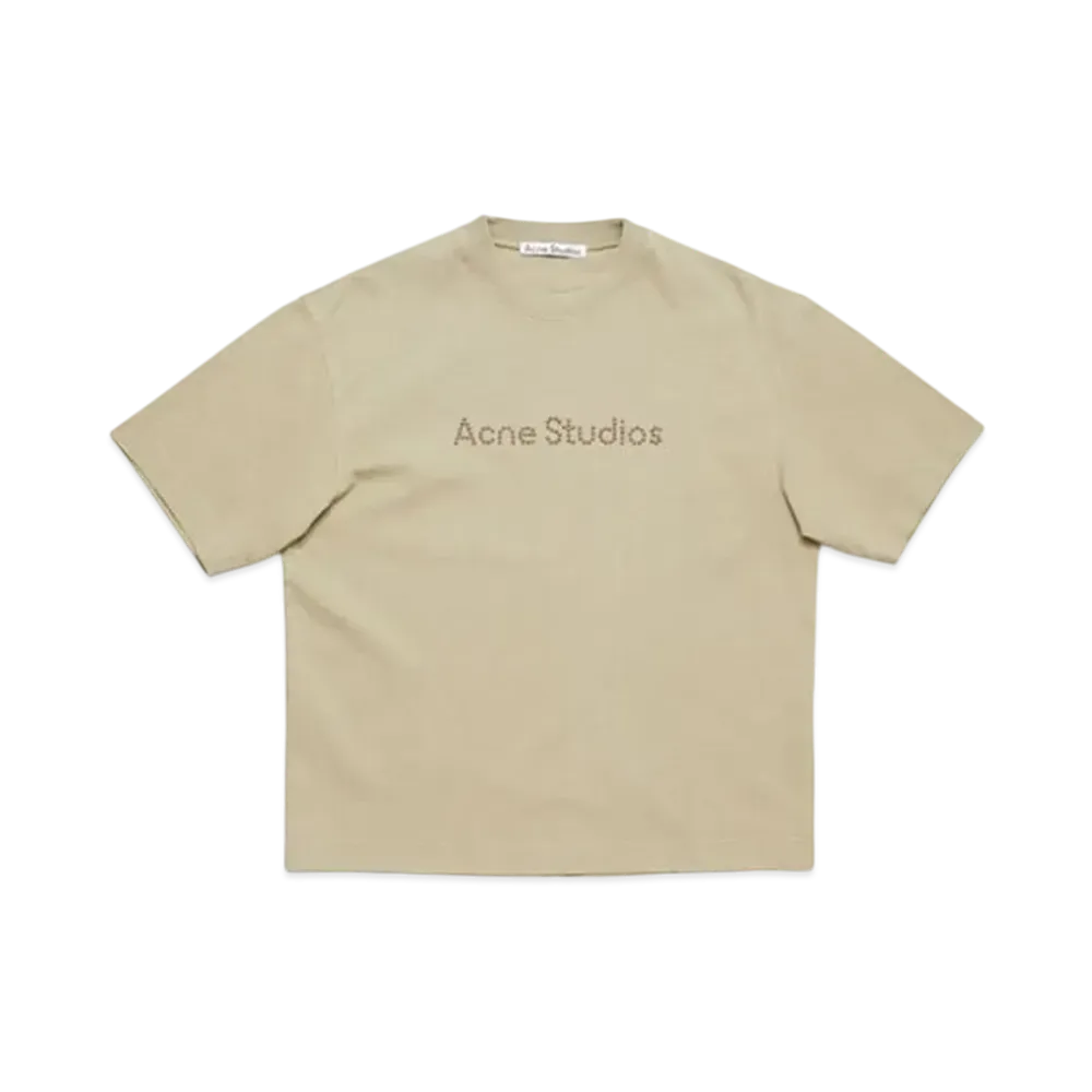 Acne Studios Logo T-Shirt Relaxed Fit "Sand Beige"