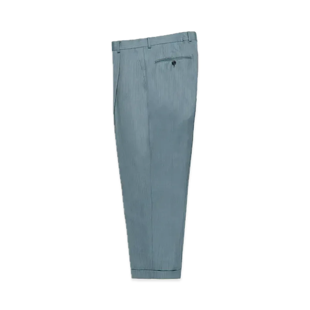 WACKO MARIA x Ermenegildo Zegna Pleated Trousers (Type-1) "Blue"