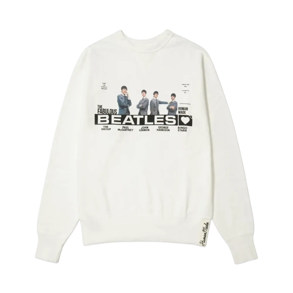HUMAN MADE Beatles Tsuriami Sweatshirt "White"