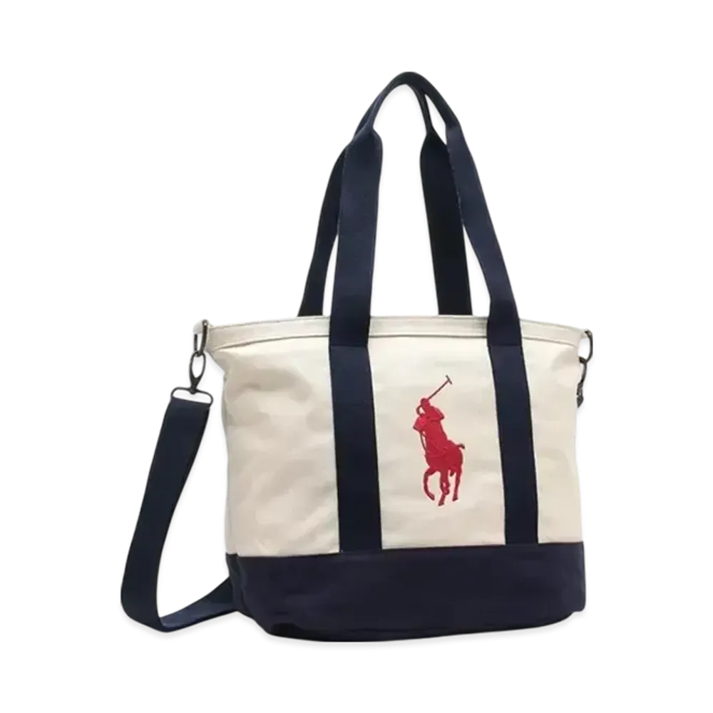 Polo Ralph Lauren Big Pony Player Tote "Navy"