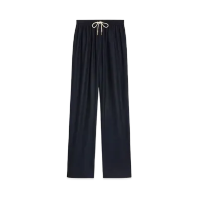 CELINE Straight Jogging Pants In Cashmere Flannel "Navy"