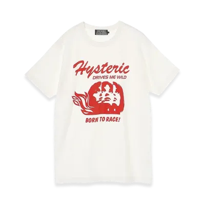 HYSTERIC GLAMOUR Born To Race Tee "White"