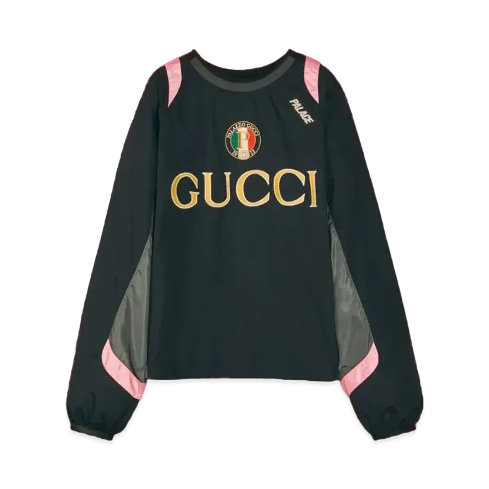 PALACE GUCCI Nylon Track Jacket With Patches "Black"