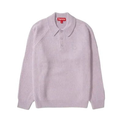Supreme Small Box Polo Sweater (25FW) "Lavender"