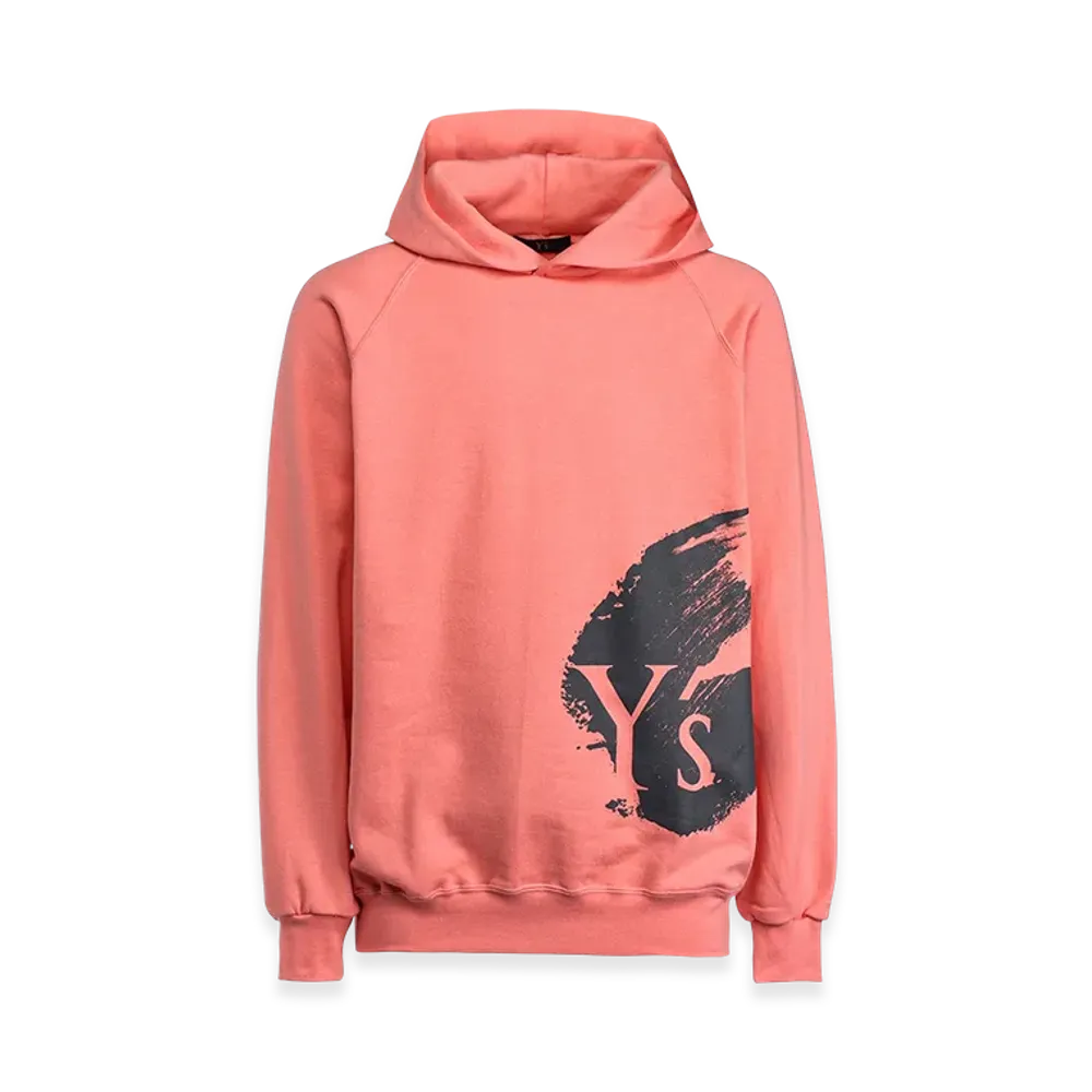 Y's Logo/Blush Print Hoodie "Coral Pink"
