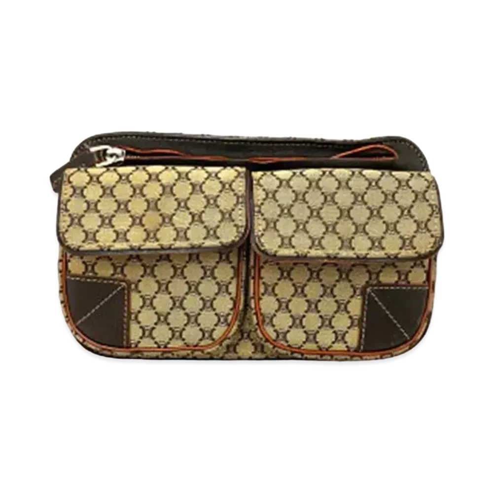 CELINE Macadam Waist Pouch "Brown"