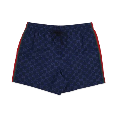 GUCCI 'Nastro Web' GG And '' Swimsuits "Blue"