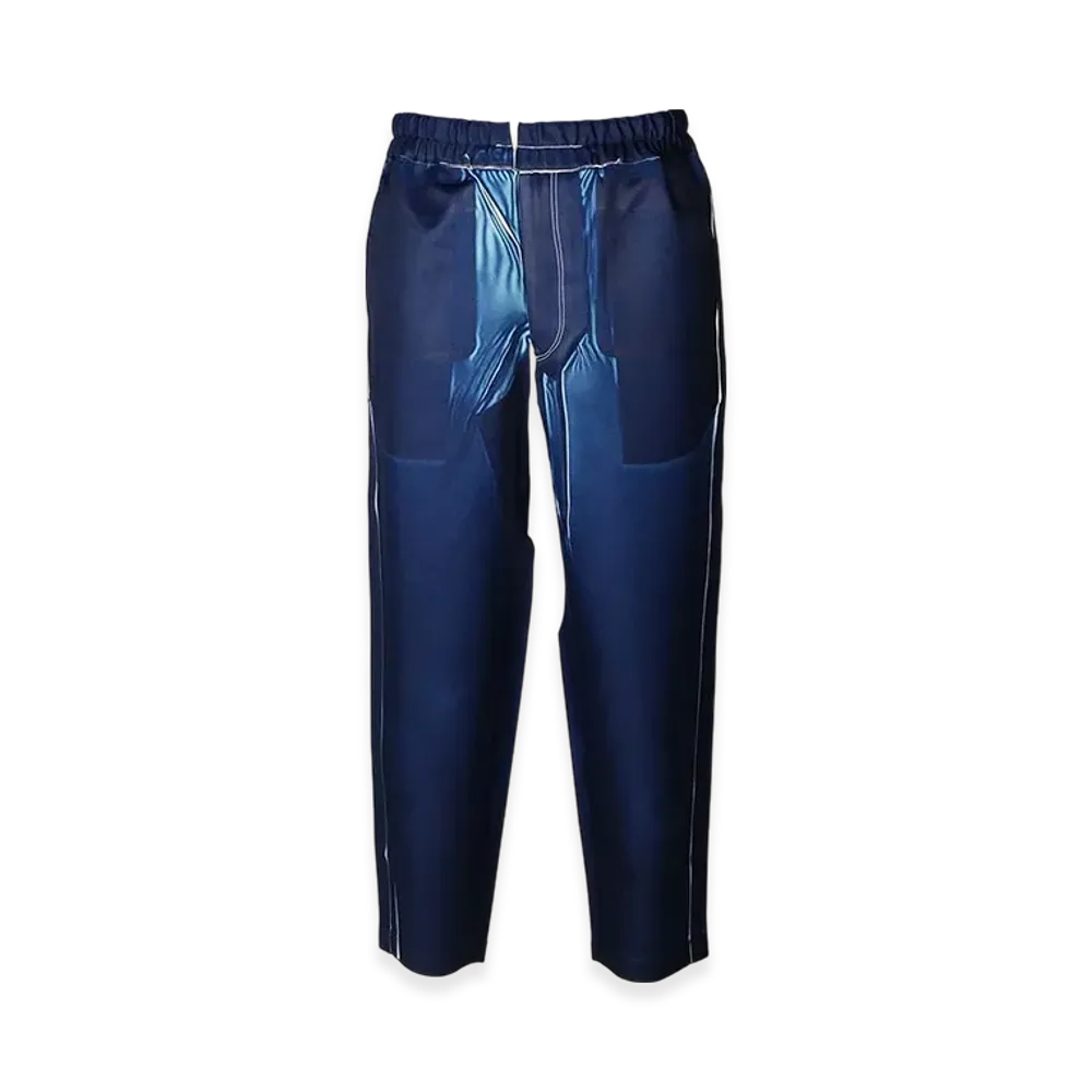 COMME des GARCONS SHIRT Twill Garment Printed Pants "Navy"