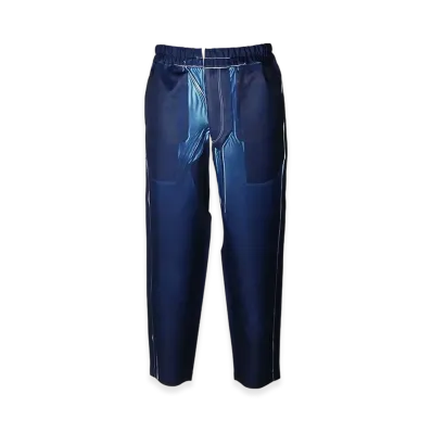 COMME des GARCONS SHIRT Twill Garment Printed Pants "Navy"