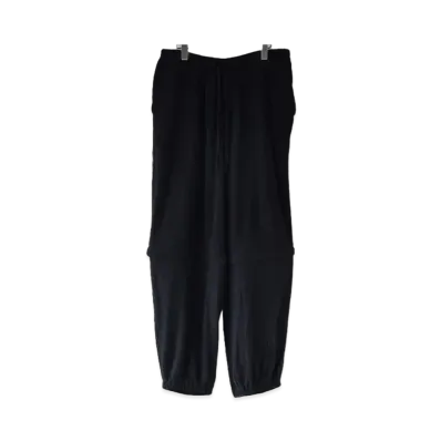 COMOLI Silk Nep Viera Convertible Pants "Black"