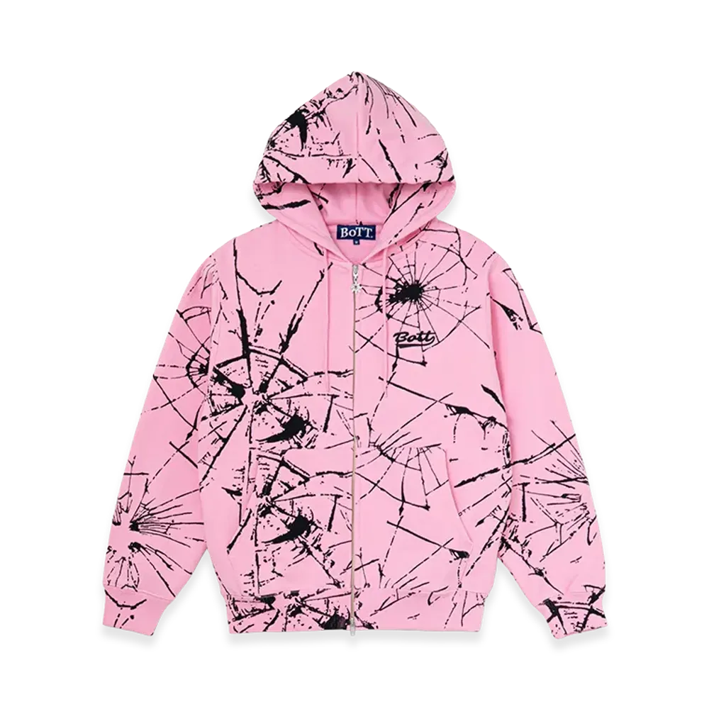 BoTT Shattered Zip Hoodie "Pink"