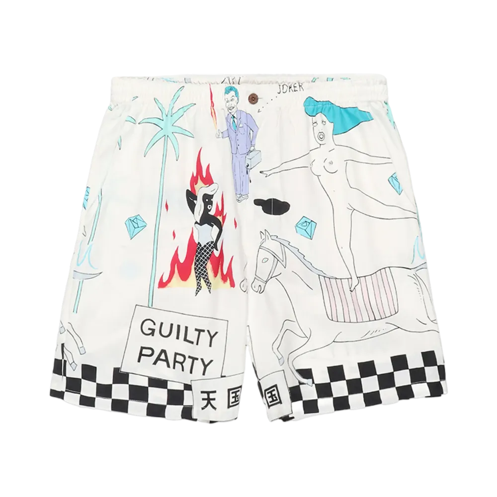 WACKO MARIA 世界平和プロジェクト / Hawaiian Shorts "White"