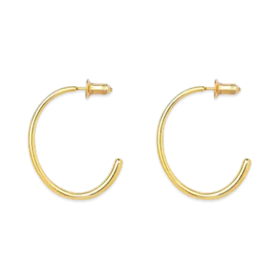 HYKE x END CUSTOM JEWELLERS Women's Small Round Tapered Earrings "Gold"