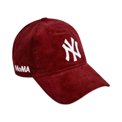 NEW ERA x MoMA New York Yankees Cap Corduroy "Maroon"