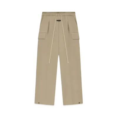 FEAR OF GOD ESSENTIALS Weighted Twill Wide Leg Cargo Pants "Dune"