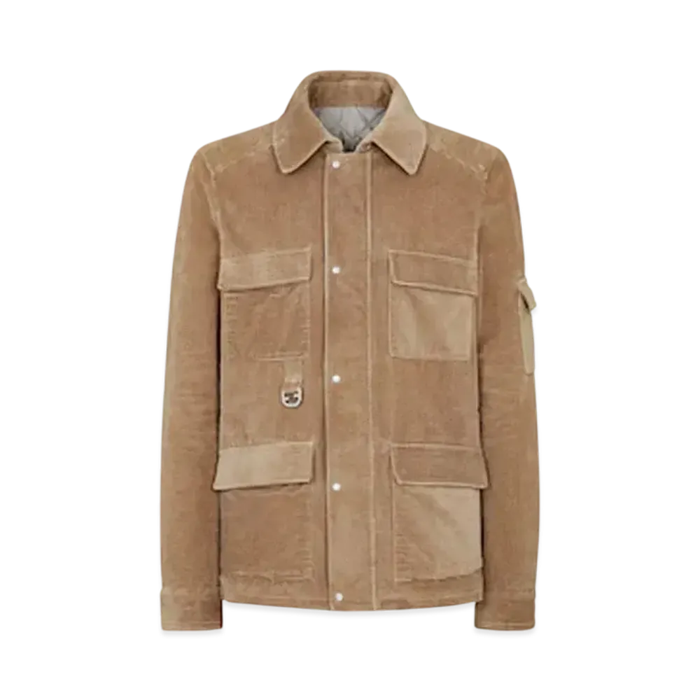 FENDI Men's Blouson Corduroy "Brown"