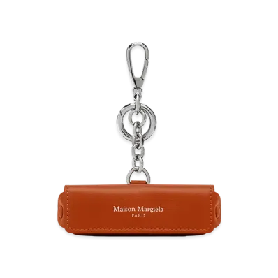 Maison Margiela 4 Stitch Leather Lipstick Holder Charm "Papaya"