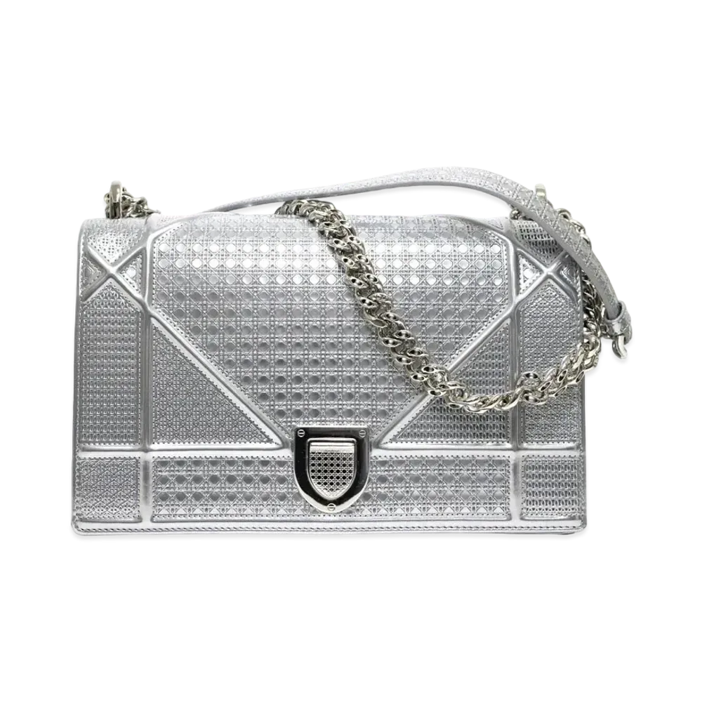 Dior Diorama Shoulder Bag "Silver"