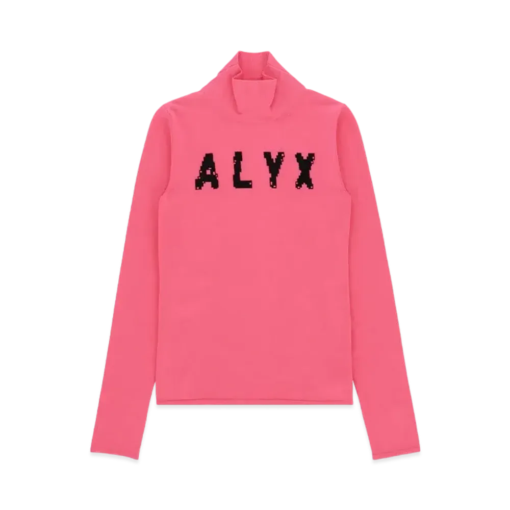 1017 ALYX 9SM Intarsia Logo Turtleneck "Pink"