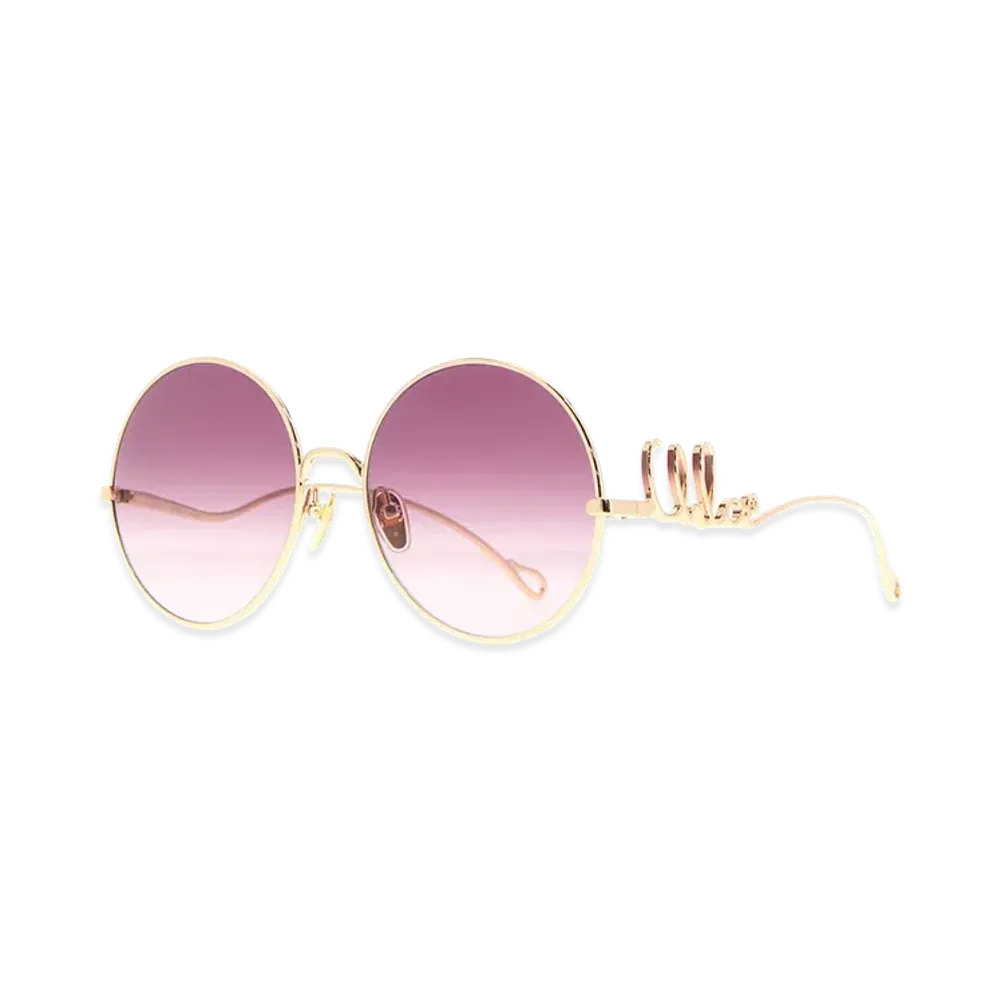 Chloe Women's Metal Sunglasses "Gold"