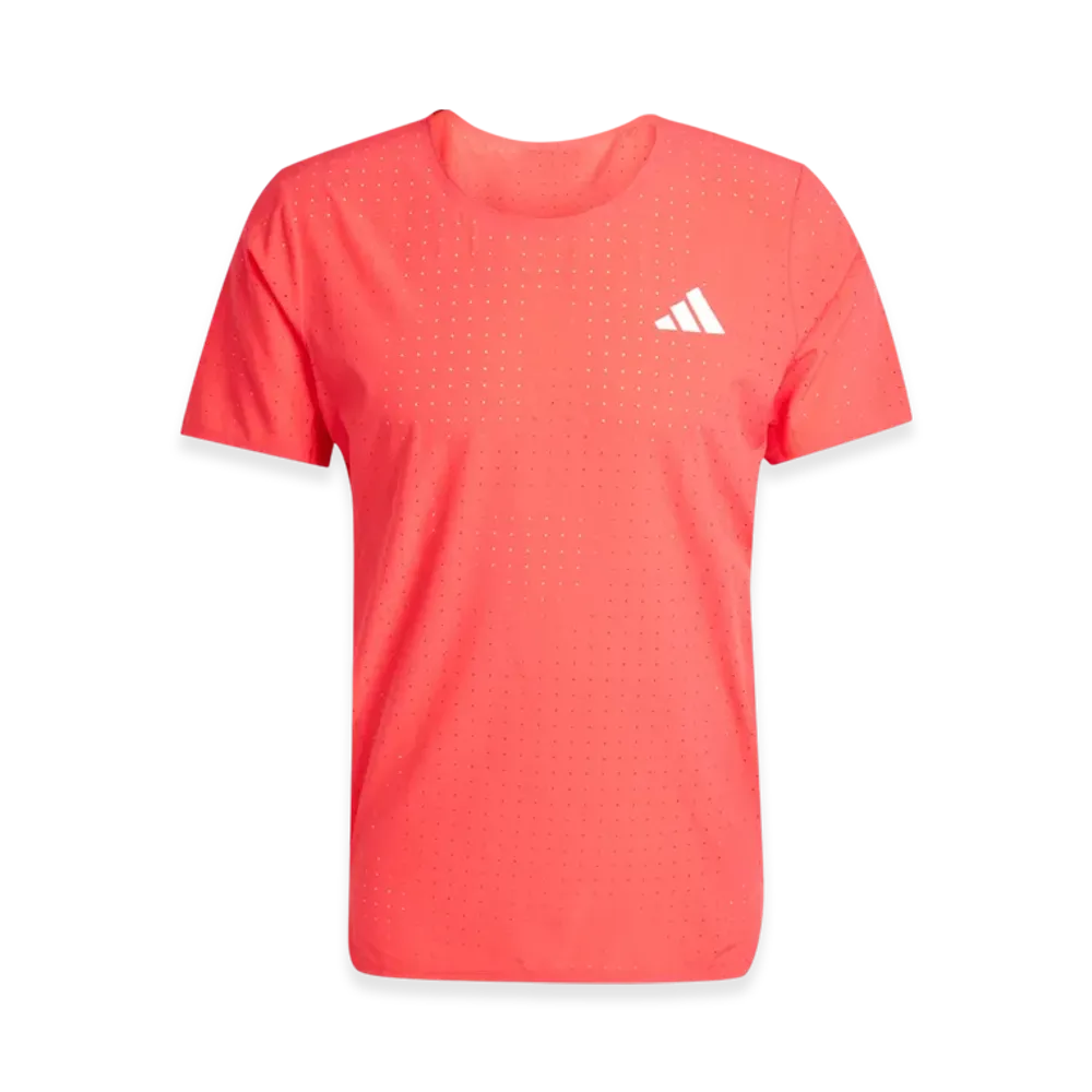 adidas Adizero Running Short-Sleeve T-Shirt "Semi Lucid Red"