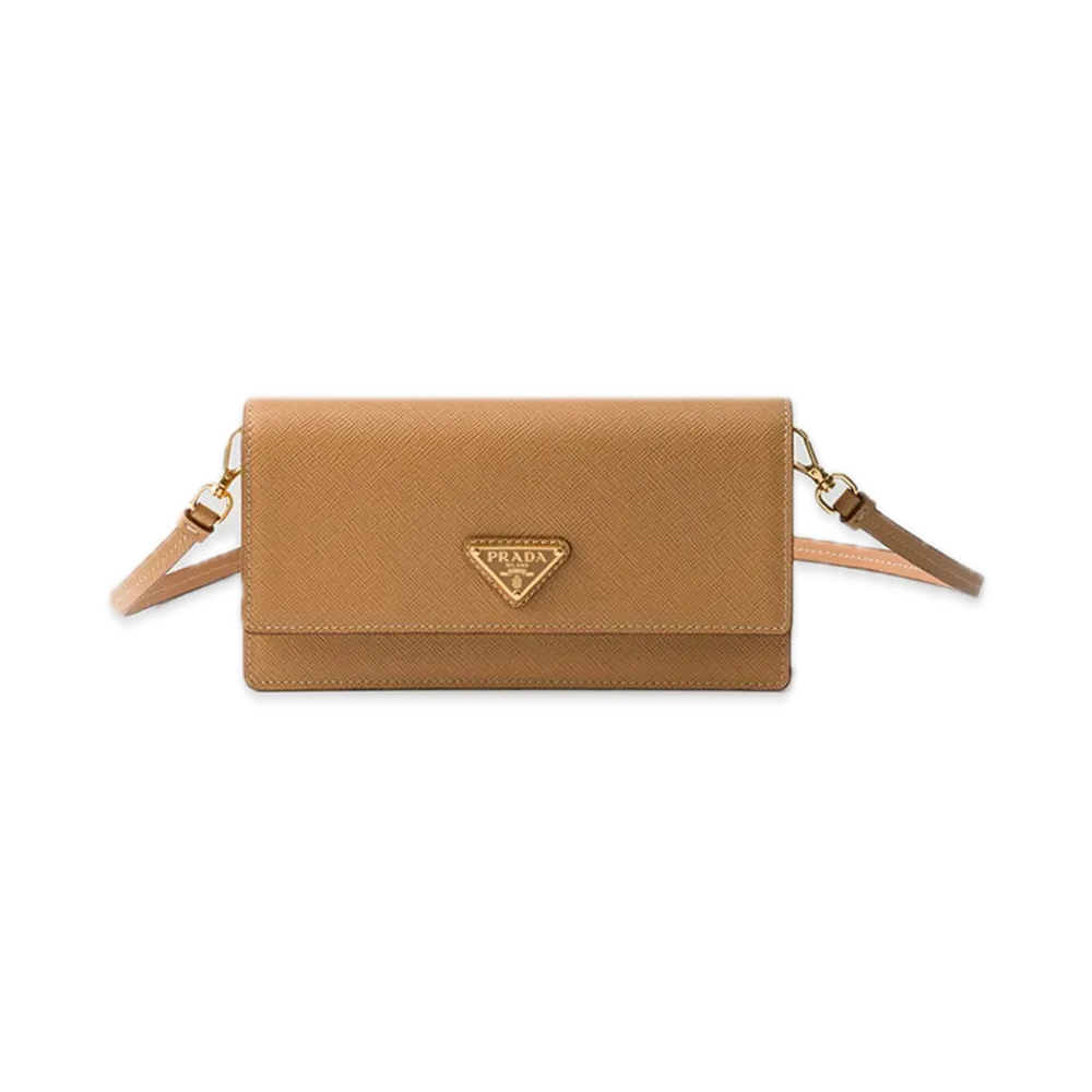 PRADA Saffiano Leather Mini Bag "Natural"