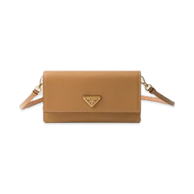 PRADA Saffiano Leather Mini Bag "Natural"
