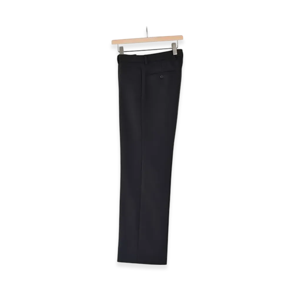 COMOLI Light Melton Piped-Stem Pants "Navy"