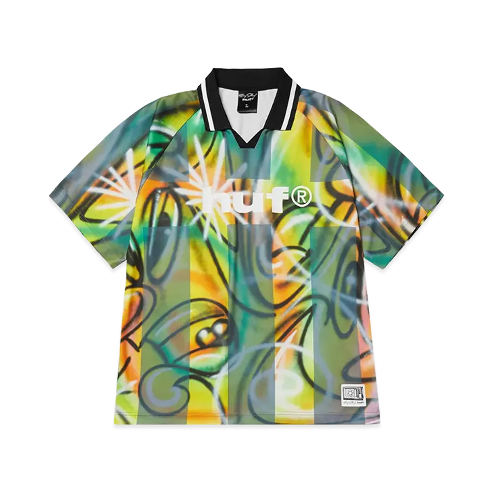 HUF x Kenny Scharf Kenny Scharf Multitud Soccer Jersey "Multi"