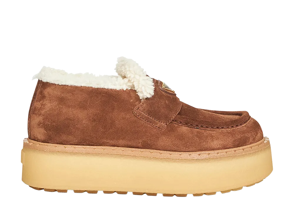 PRADA Women's Flat Shoes "Brown"