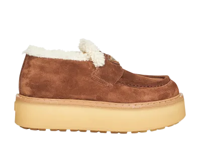 PRADA Women's Flat Shoes "Brown"
