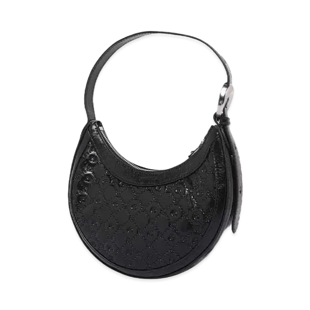 Marine serre AOM SCREENPRINT LEATHER ECLIPS MINI "BLACK"