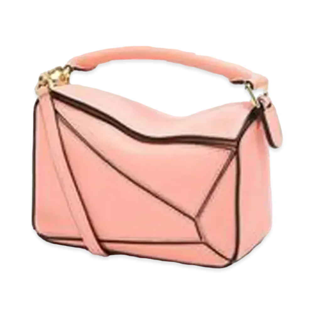 LOEWE Mini Puzzle Bag In Classic Calfskin "Blossom"