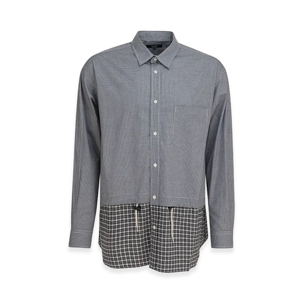 COMME des GARCONS HOMME Shirt With Cotton Inserts "Black"