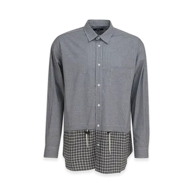 COMME des GARCONS HOMME Shirt With Cotton Inserts "Black"